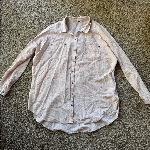 Free People Love Her Madly Gingham Check Print Top Size Medium - Picture 3 of 11